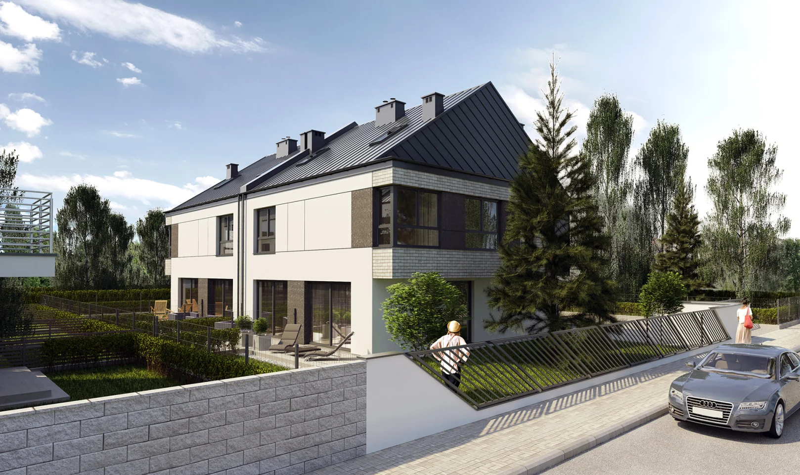 Apartamenty Pod Swierkami Legionowo - widok ogródków